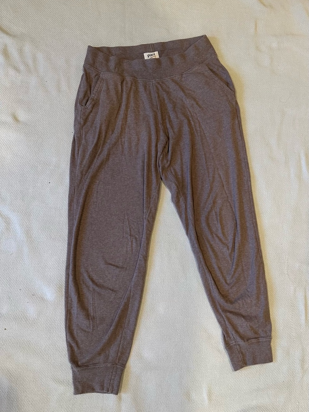 Pact Grayish Brown Jogger Pants